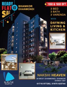 Ready Flat Sale at Sangkor Dhanmondi